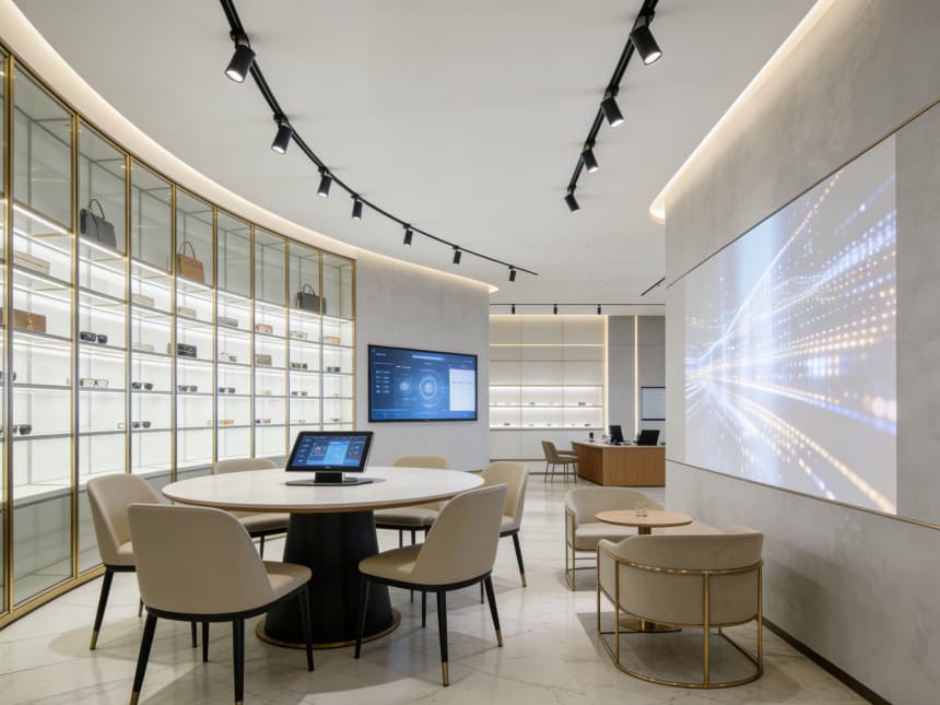 3500平蕪湖商貿(mào)零售公司辦公樓設(shè)計(jì)效果