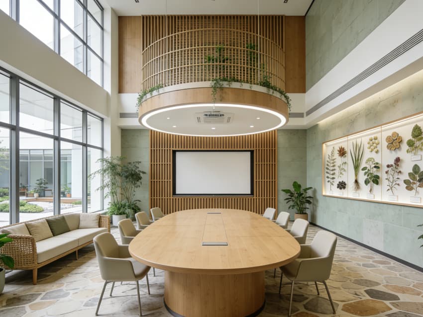 六安3500平藥企辦公室裝修設(shè)計(jì)效果分享