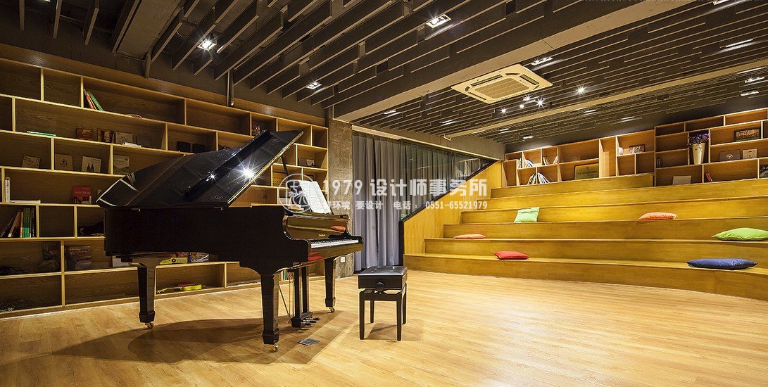 教育培訓機構(gòu)設(shè)計之春秋藝術(shù)學校鋼琴房設(shè)計效果圖