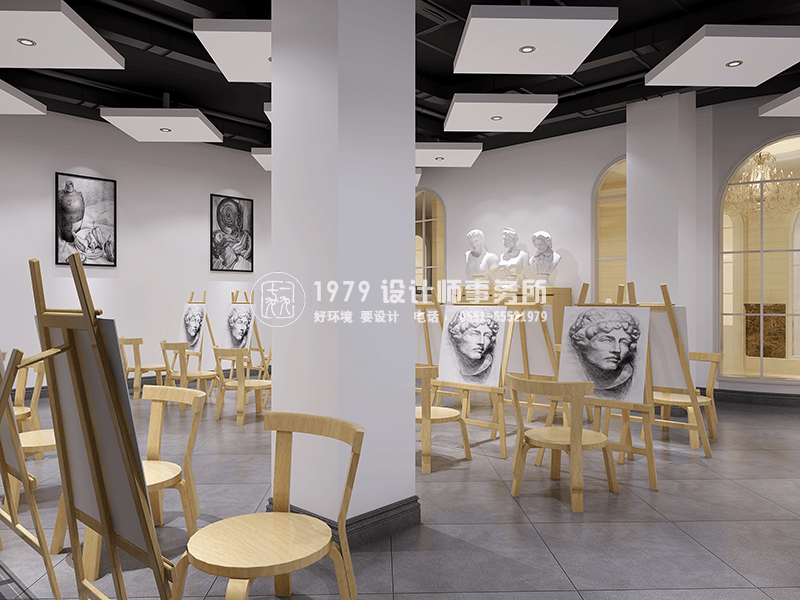 明天藝術(shù)教育墻面裝修設(shè)計(jì)效果圖