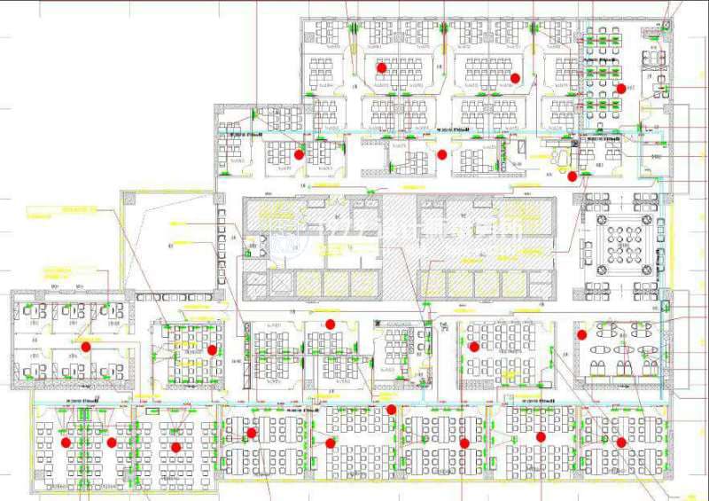 合肥新東方烹飪學(xué)校辦公室裝修設(shè)計(jì)平面圖