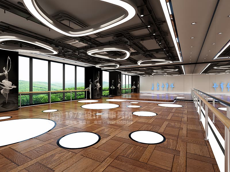 健身房芭蕾舞舞蹈室裝修設(shè)計(jì)效果圖