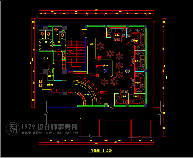 合肥酒吧設(shè)計平面圖