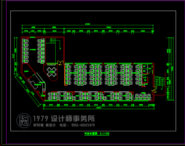 網(wǎng)咖局部平面圖
