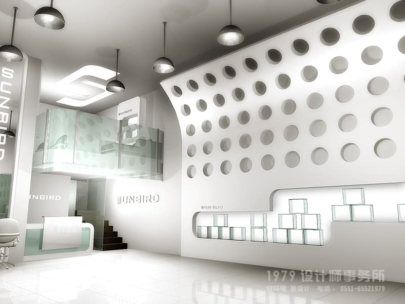 合肥理發(fā)店二層樓梯設計效果圖