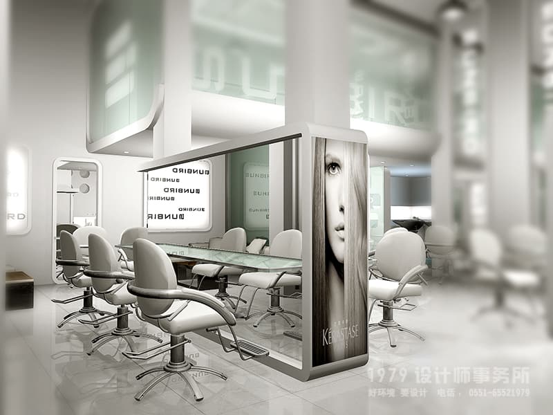 別致的理發(fā)店理發(fā)區(qū)域裝修設效果圖