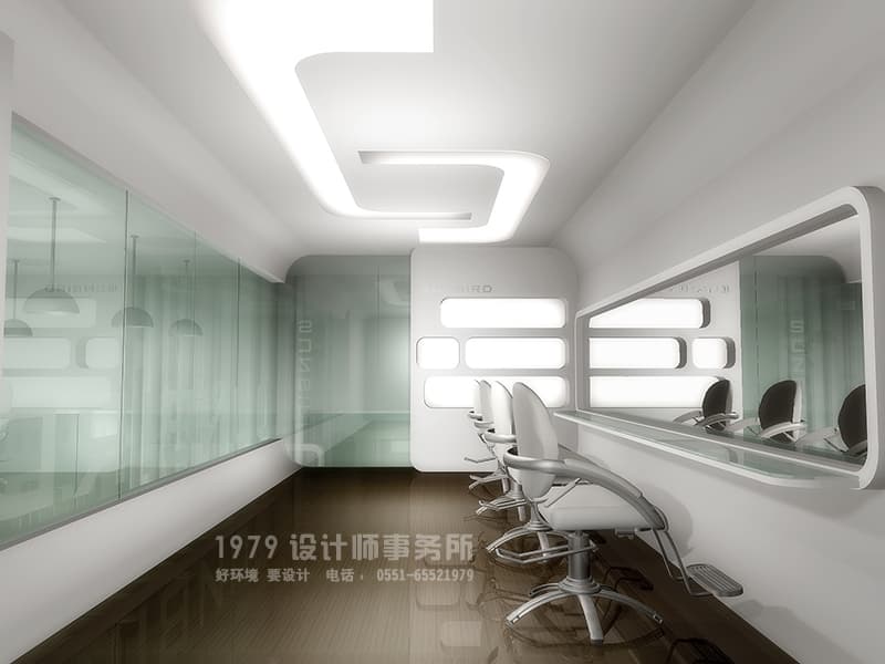 合肥理發(fā)店VIP區(qū)設計效果圖