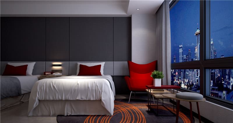 合肥快捷酒店設(shè)計(jì)效果圖欣賞——尚客優(yōu)